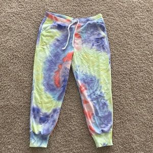 Womens tie dyed Nike joggers capri